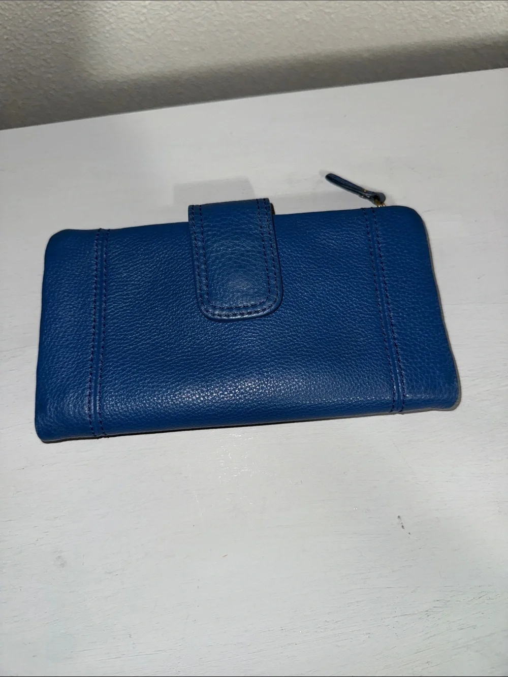 Fossil Blue Leather Wallet